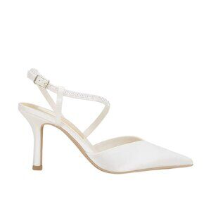 Dolce Vita Karma High Heels in True White Satin 7.5 With Box Womens Wedding